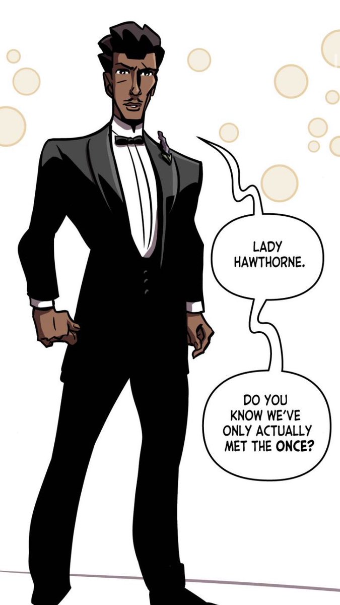 LAVENDER JACK!

All of our heroes and all of our villains put on chic formal wear and engage in conversation. It's very civil. Polite, even. It definitely couldn't pop off at any second. 

Yours free on @webtoonofficial - link below 🥂 