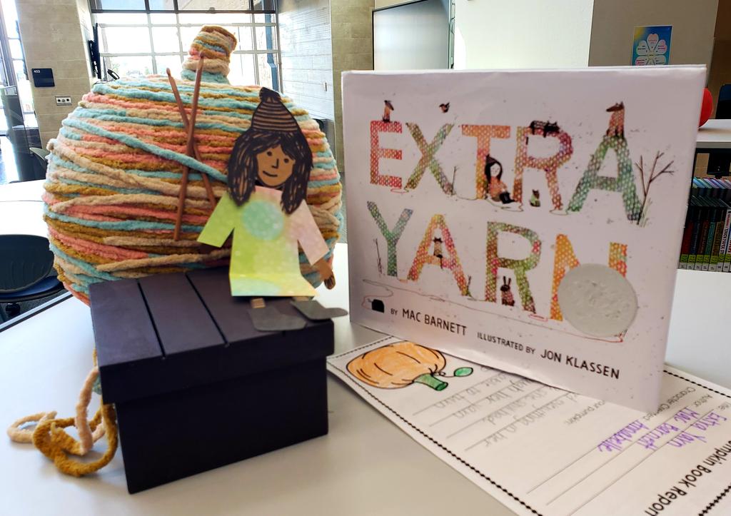 There was still more yarn! Pumpkin decorating contest of your favorite book or book character! This one warmed my heart! @burstofbeaden @macbarnett @VercherJustin <a href="/NorthwestISD/">Northwest ISD</a>