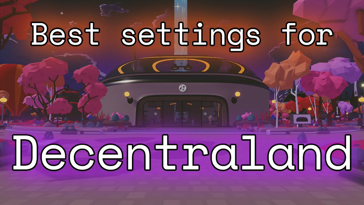 The #MetaverseFestival kicks off tomorrow in <a href="/decentraland/">Decentraland</a> ! Make sure to get your settings optimized for the best performance. Here are a few tips!

youtu.be/LMEH6TJbzE8
youtu.be/LMEH6TJbzE8