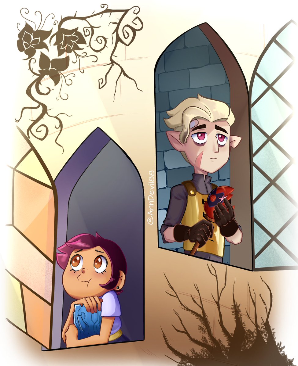 AnnDevil88's tweet photo. Day 6: "Soulmates" 🏰
(Yup, i'm still doing this)
And about the windows scene, I think that if there had been a similar scene, everything would have exploded.
Well I made my own...
#TOH #TheOwlHouse
#Lunter #lunterweek #LuzxHunter https://t.co/3ZYGuAoyM1