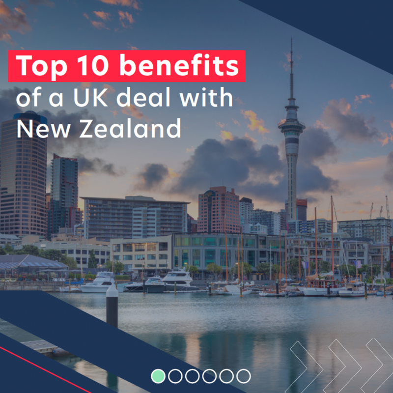 biztradegovuk's tweet photo. BREAKING: we have just reached agreement in principle on a trade deal with New Zealand. 🇬🇧🇳🇿

Swipe to see the top benefits  👇

Read more: https://t.co/TMtdpHNPlm

#tradedeal #UKNZFTA