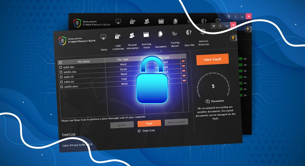 ShieldApps's tweet image. ENCRYPT: Keep your documents safe with ShieldApps’ advanced encryption engine. Visit our website for more information on our products shieldapps.com/products/cyber…  #shieldapps #softwareinnovations #computersoftware #cyberprivacy #antivirus #theftpreventer #software #privacyshield