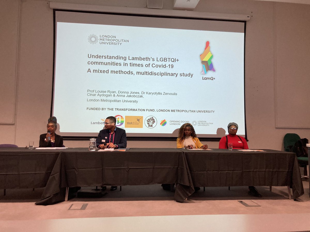 A wonderful panel event on London Met’s “Understanding Lambeth’s LGBTI+ communities in times of Covid-19” research project - and powerful images from the photo voice co-researchers on exhibition in Goulston St - go and see it!