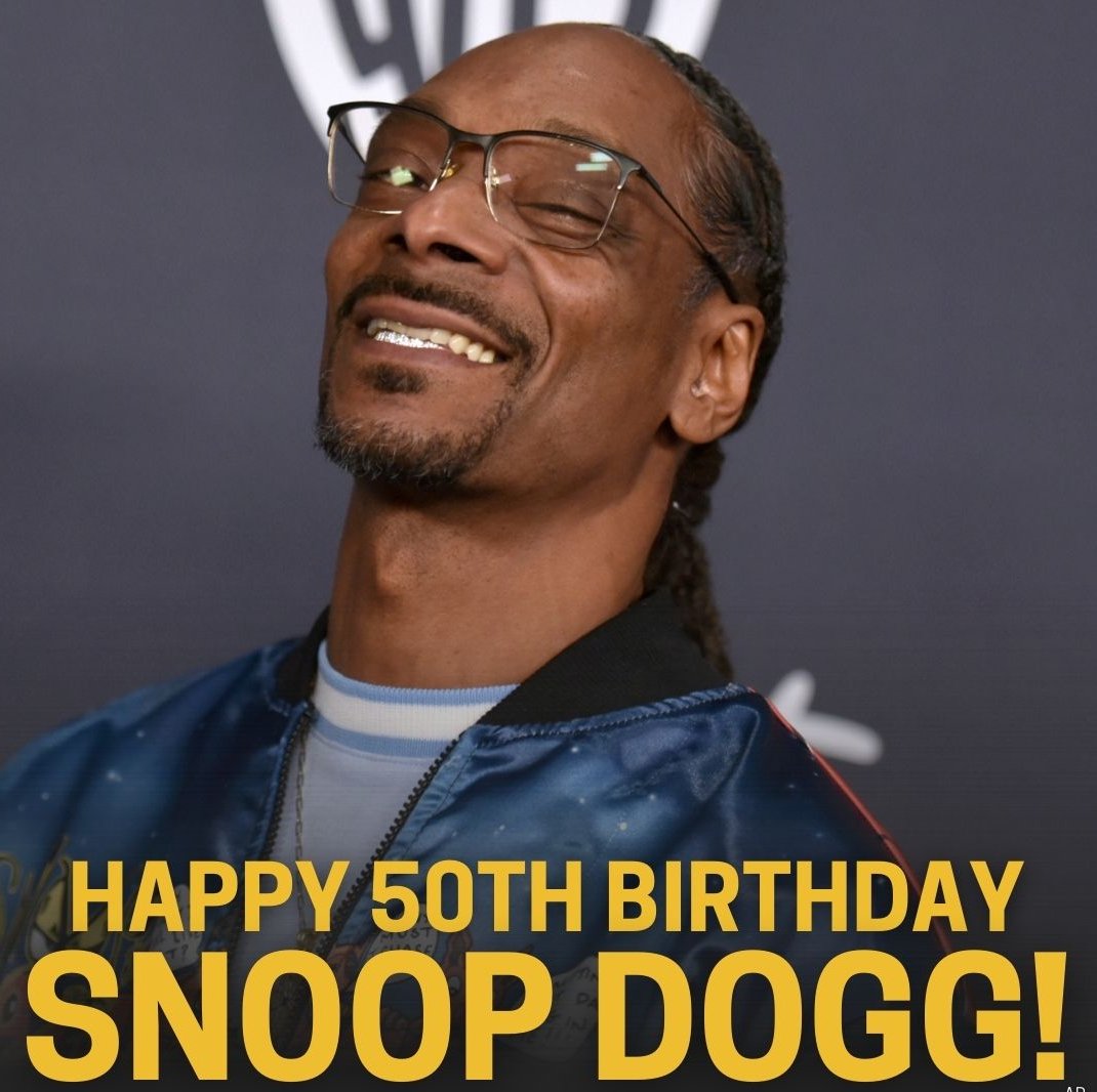 Mr. D-O-double-G is the big five-oh today! Happy Birthday Snoop Dogg! 