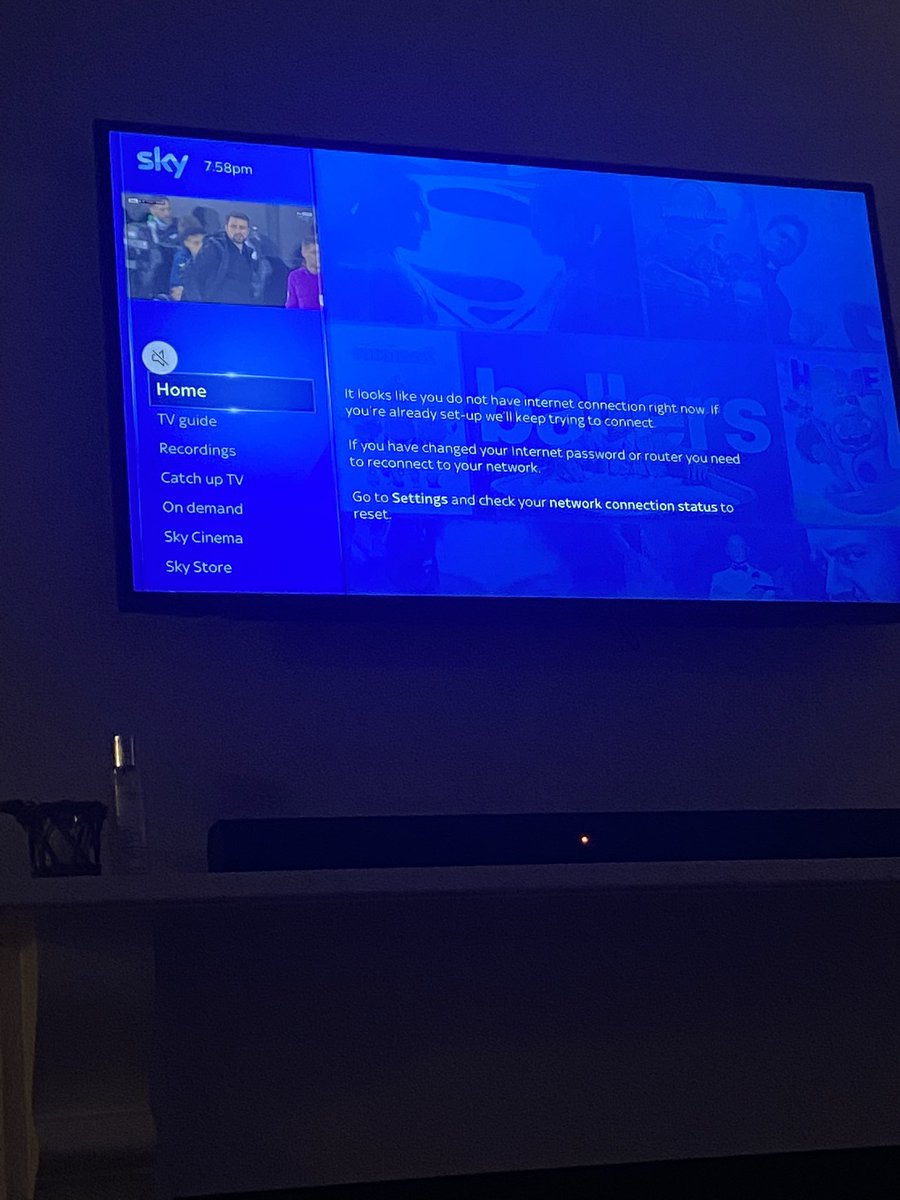 Mils98_'s tweet photo. Love that since I have cancelled @SkyUK wifi services, my tv keeps disconnecting from my new broadband… new broadband works perfect on all other devises. An absolute joke!!! https://t.co/ORJ6KqjAuP