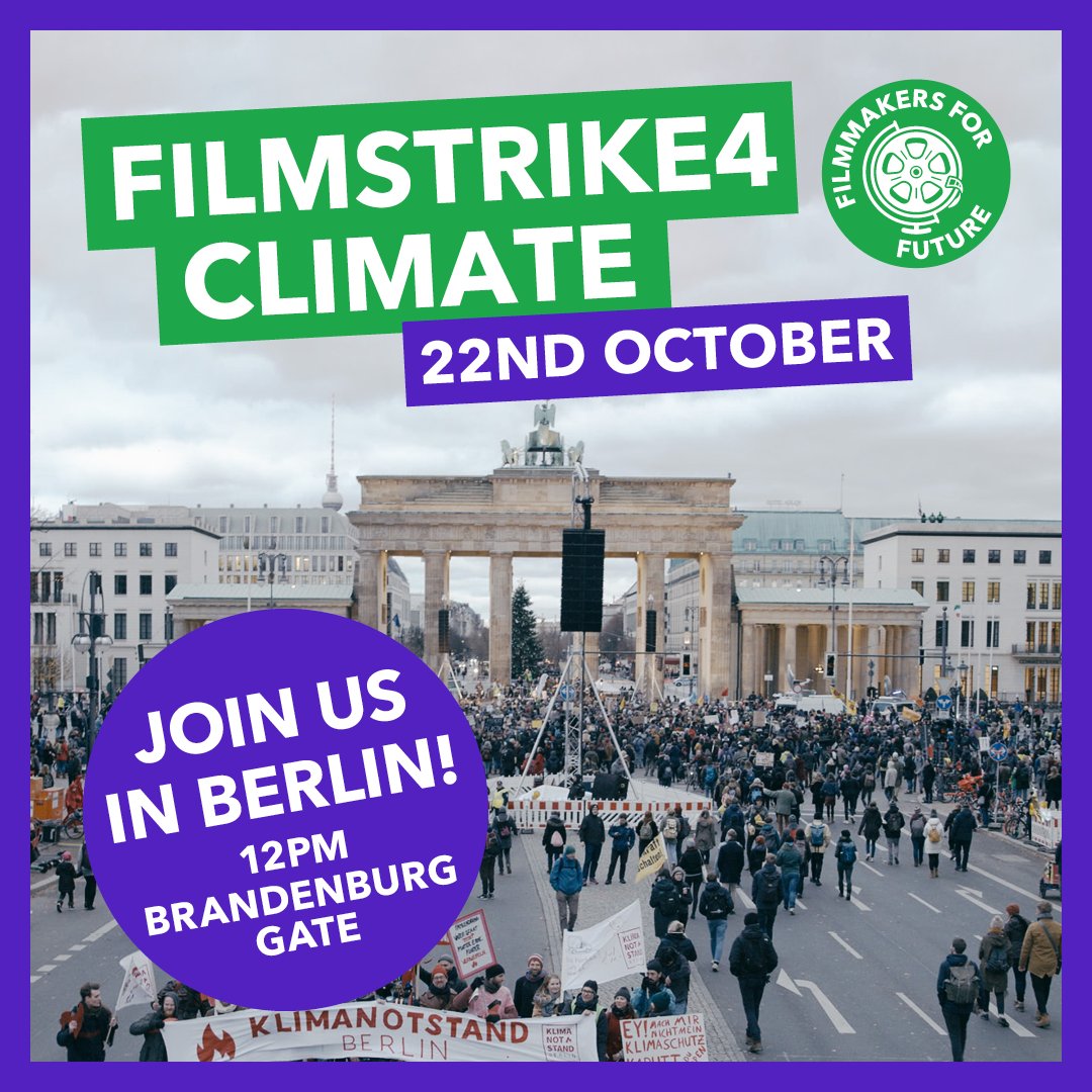 — GERMANY / BERLIN — Join us tomorrow at Brandenburger Gate at 12 noon. You find all kind of filmmakers under the inflatable Wale with other „for Future“-Groups like Parents, Architects, Grandmothers and more! #uprootthesystem #crew4climate #filmmakers4future #filmstrike4climate