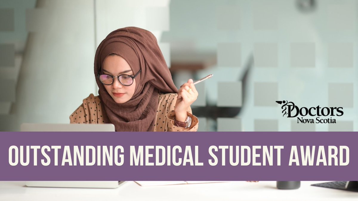 Psst N.S. physicians: nominate a med student enrolled at either <a href="/DalMedSchool/">DalMedSchool</a> or <a href="/USherbrooke/">Université de Sherbrooke</a> for the Outstanding Medical Student Award, recognizing med students for their leadership, commitment &amp; dedication within or outside the medical community: buff.ly/3BahIHC