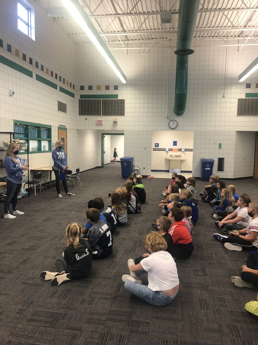 Learning about 4th Grade Leadership Opportunities today with Mrs Besch and Ms Frantz