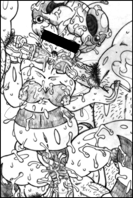 [R-18] ハニーのボテ腹GANGBANG(目線アリver.) #喫煙 #煙草 #ボテ腹 #輪姦 #Bugってハニー #タバコ #妊婦 #GANGBANG  