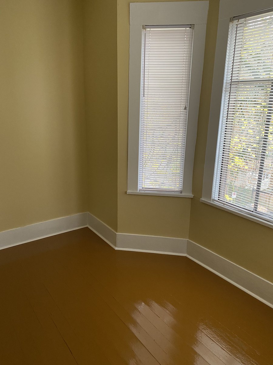 owen______ellis's tweet photo. my landlord renovated my room while i was away and decided to paint the walls custard yellow and the floors diarrhea??? https://t.co/kNi332rrzr