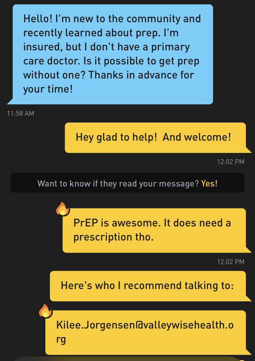 MrFriendly's tweet image. By simply putting "HIV Q's? HMU" on your profile, you can help connect someone to local resources.   #PrEPWarrior #PrEPforLife