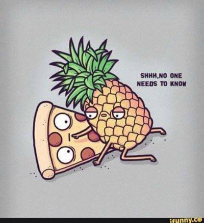 #HappyPineappleOnPizzaDay 😆