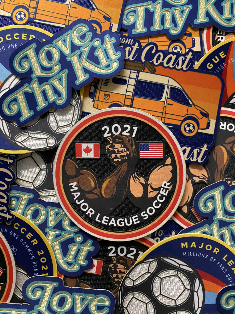 MLS's tweet photo. ◾️ Limited edition
◾️ Free with every purchase of a jersey during Jersey Week
◾️ Available in stadiums this weekend
Add these patches to your collection today: https://t.co/qBtrKwXrH4 ���� https://t.co/8c3U3QkN8P