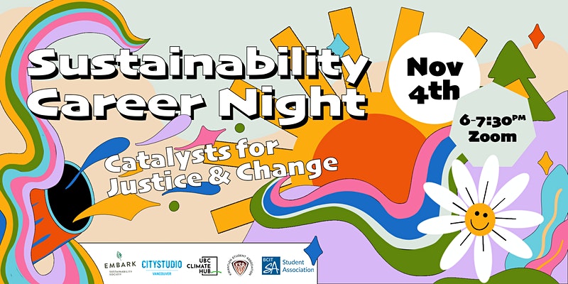 Sustainability Career Night is back! Woohoo! 🤩
.
You asked for more and we heard you! This is an amazing opportunity to connect with professionals in the sustainability field!
. 
THURSDAY, NOVEMBER 4TH AT 6PM - 𝐋𝐈𝐌𝐈𝐓𝐄𝐃 𝐒𝐏𝐎𝐓𝐒!
RSVP: bit.ly/3G5lMf3