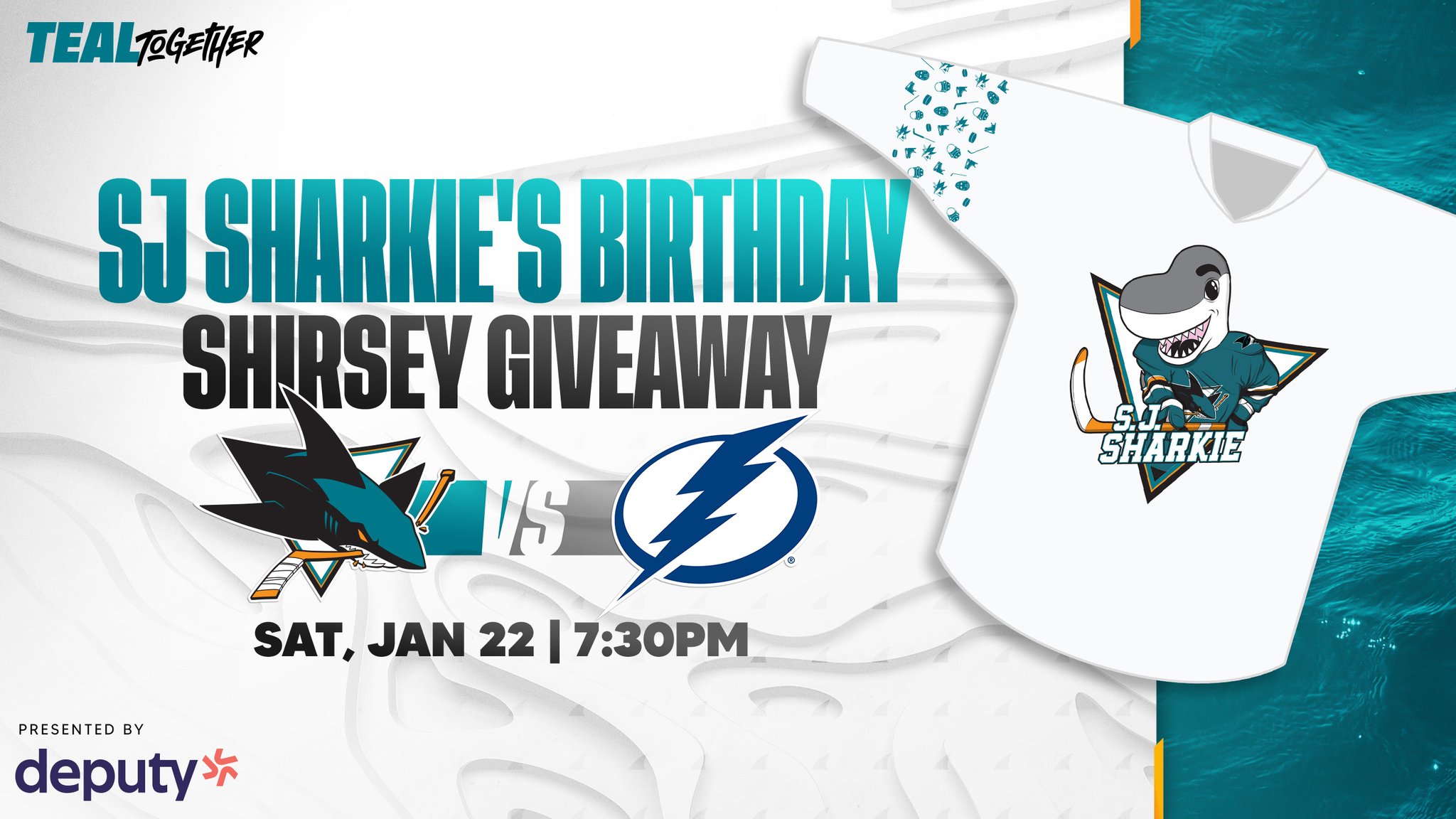 San Jose Sharks SGA Giveaway 3/5/22 Hockey is for Everyone Shirsey