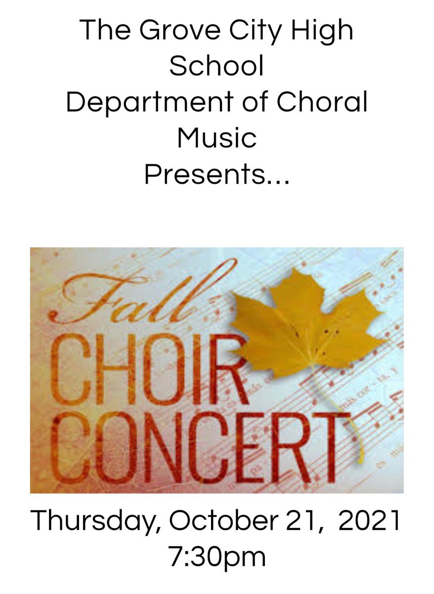 Tomorrow…we’re back! 🎶 
Cannot wait to hear (and see) our choirs perform!
#GCHSchoir