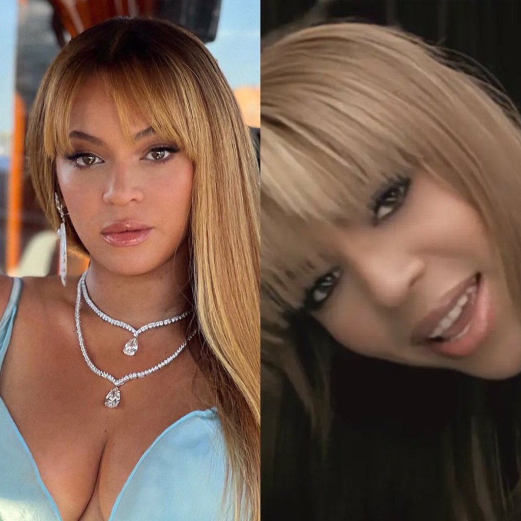 yonceir's tweet photo. Beyoncé recreating her eras. https://t.co/OOynBPmoZq