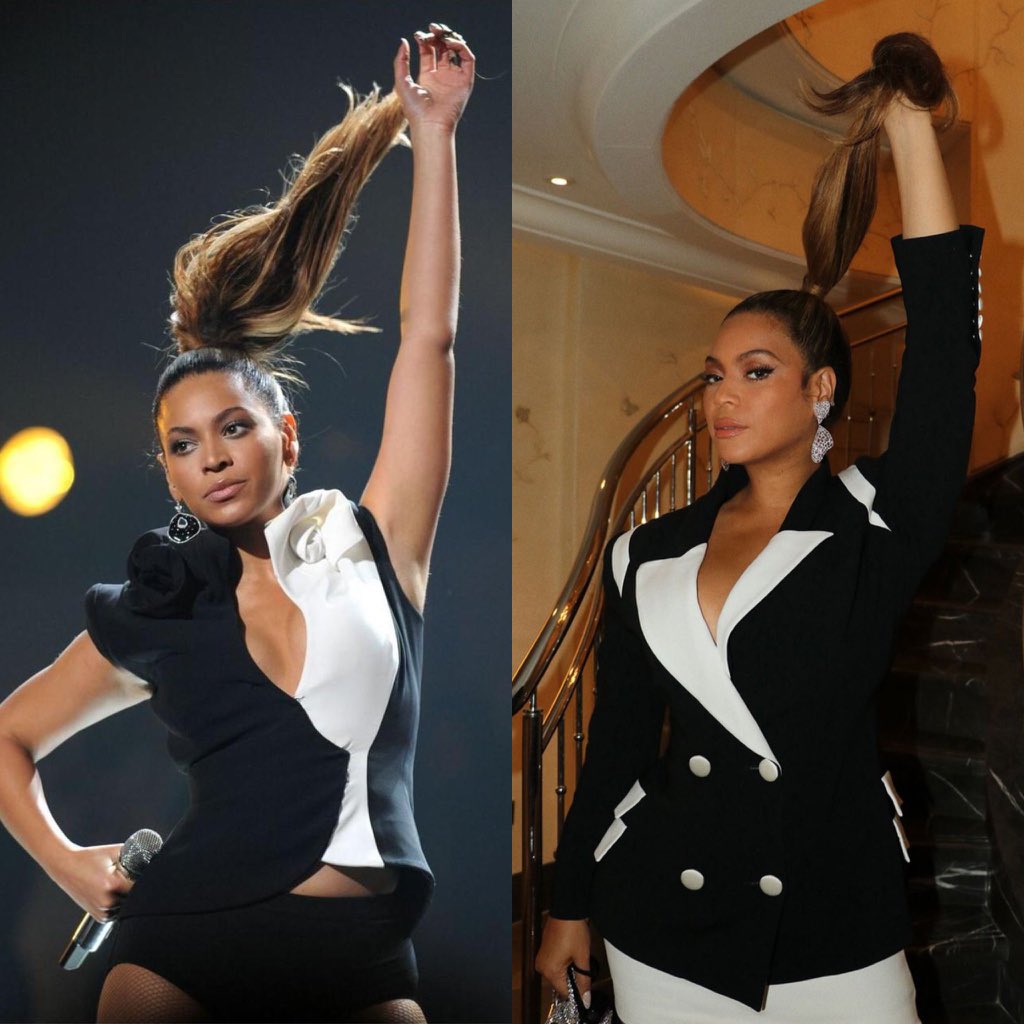 yonceir's tweet photo. Beyoncé recreating her eras. https://t.co/OOynBPmoZq
