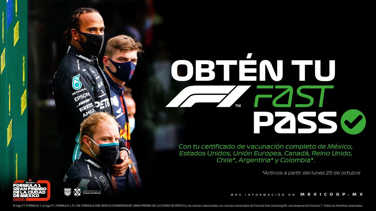 mexicogp's tweet photo. El #F1FastPass ahora podrá recibir certificados de vacunación de nuevos países, así como el poder integrar a más usuarios en una misma cuenta.
Conoce todos los detalles en: https://t.co/H5k4c7t0bH https://t.co/iovlXTOkT5