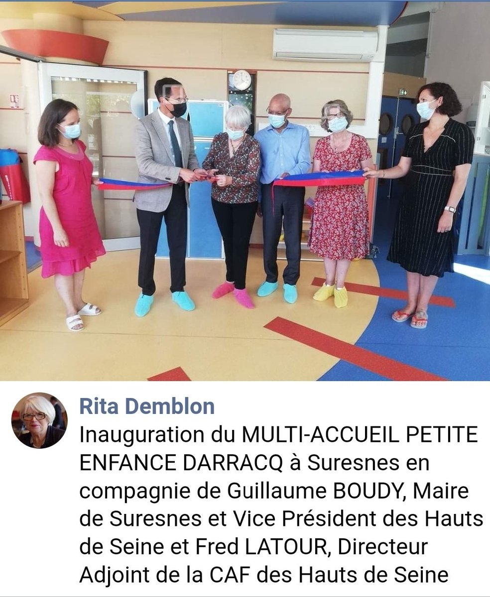 J'ai pris plaisir à inaugurer le multi-accueil petite enfance Darracq à Suresnes.