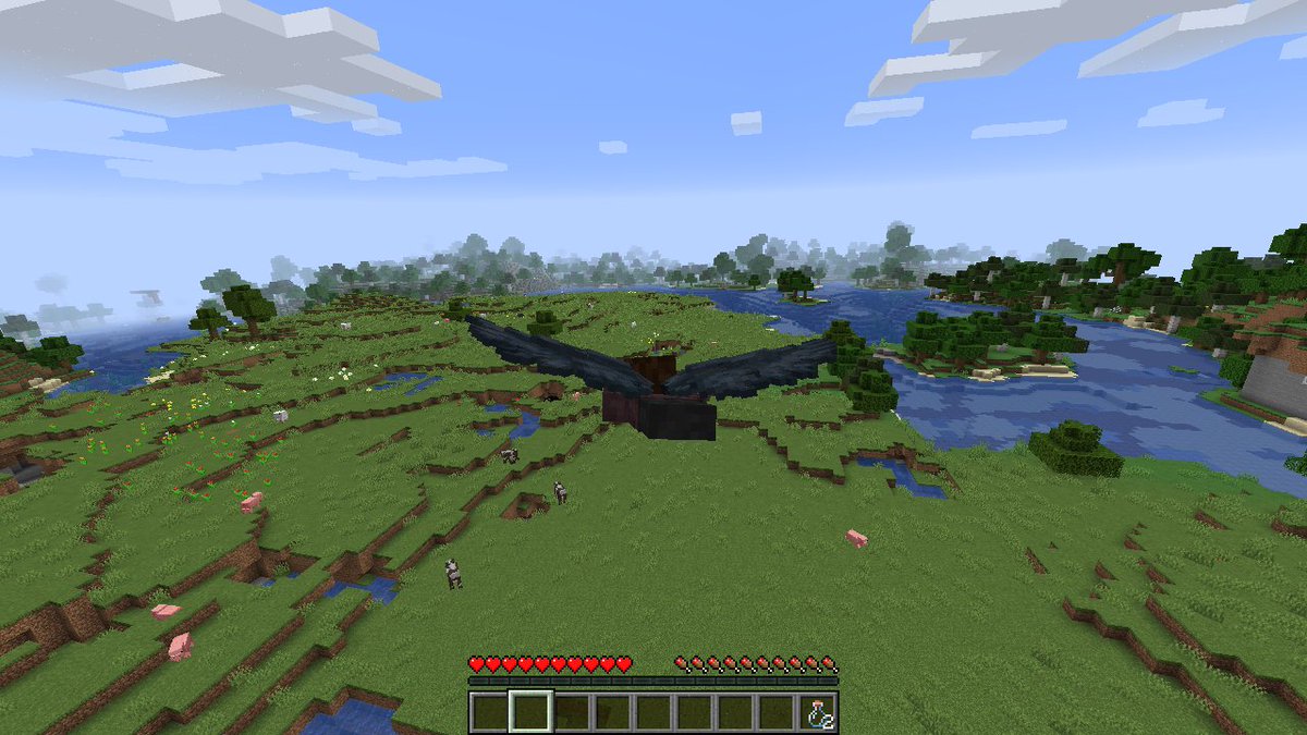 The long awaited Wings update is available for Minecraft 1.16.5, with version 2.0.0! Now obtained with everlasting winged potions. curseforge.com/minecraft/mc-m…