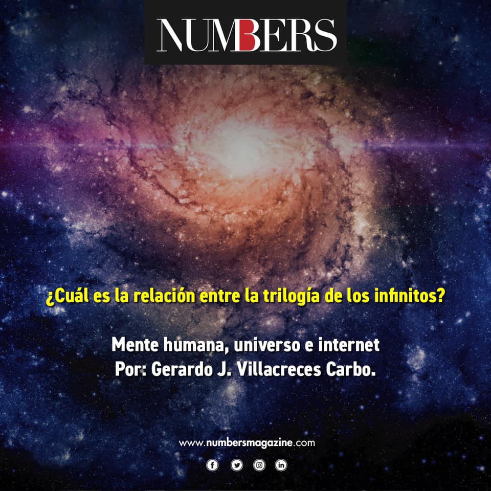 #Edición40 📕 | Gerardo J. Villacreces Carbo presenta en su artículo un análisis de la relación que puede existir entre la mente humana, el universo y el internet. 

Pueden disfrutar del artículo completo en nuestra edición No. 40. 

numbersmagazine.com