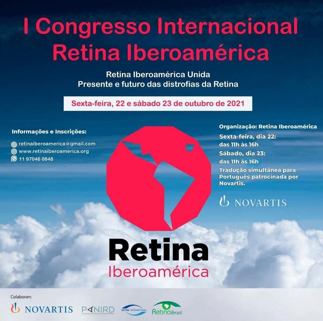Retinitis_chile's tweet photo. Amigas y amigos, desde Retina Iberoamérica queremos invitarles a nuestro 1° Congreso: Presente y futuro de las distrofias de la retina.
Eso será el 22 y 23 de oct. Inscríbete en: https://t.co/b7xu5BDHdq https://t.co/yBxCEjUQ2C
