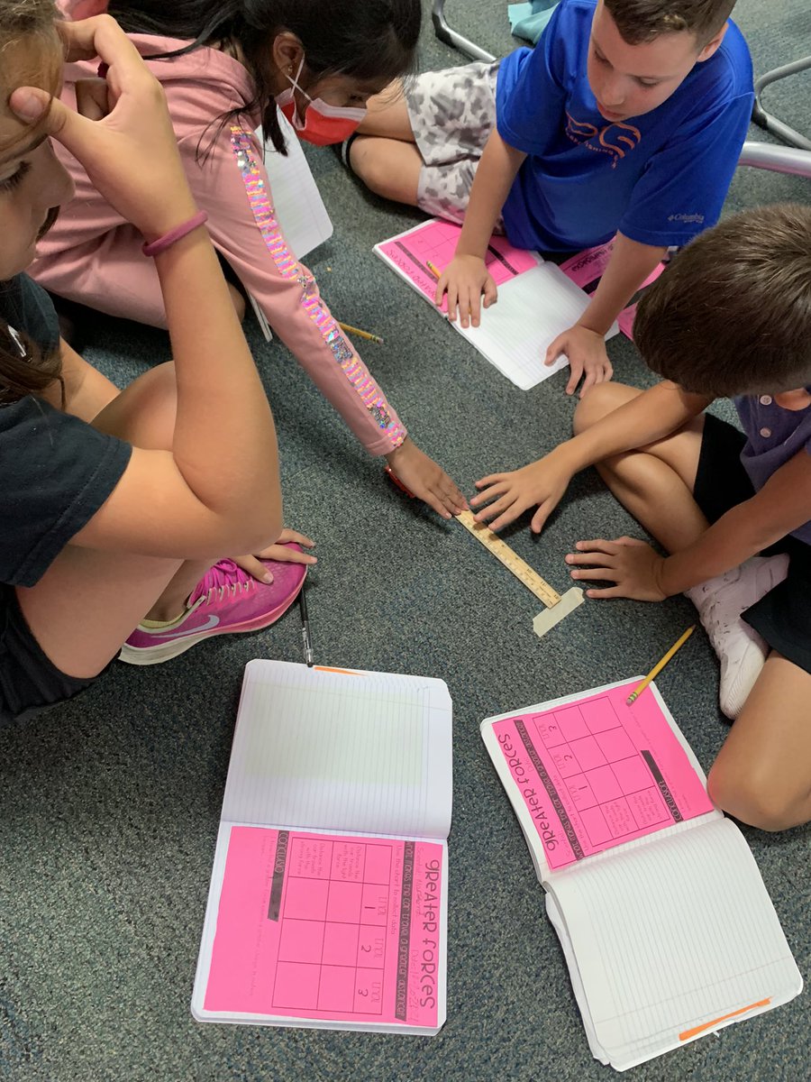 MrsHenegarCISD's tweet photo. What makes an object move a great distance? Today we explored force! #AustinBetterTogether #75019science https://t.co/8pxXK7ZTMV