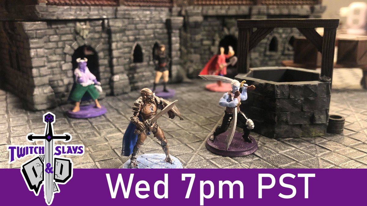 TwitchSlaysDnD's tweet photo. We have an all new combat set up we are excited to share with you, especially as you choose how Bott fights!
Tune in and play as Bott, voting on their combat actions as the party squares off against a group of assassins TONIGHT, Wed at 7pm PST
#dnd #twitchslaysdnd #twitchplays https://t.co/Lyaq9xWcTv