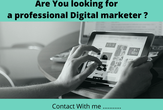 Hey There ! If you are looking for a Digital Marketer , I'm here to help you . I'm a professional Digital Marketer .
Connect With : lnkd.in/g-4jkMSF