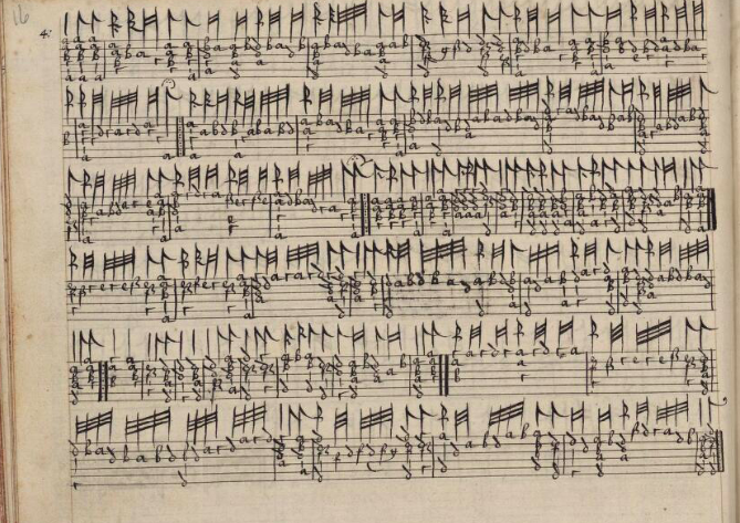 NotationIsGreat's tweet photo. Lute tablature from the Brogyntin Lute Book: https://t.co/jO2GgOdSvp