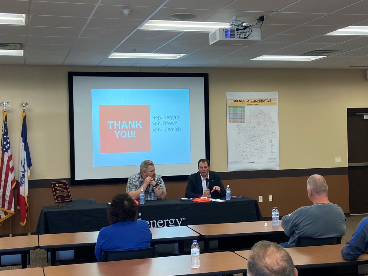 MiEnergyCoop's tweet photo. Local representatives and senators recently attended our annual legislative forums held at both the Rushford and Cresco offices. 
#PowerOn #Grassroots #WorkingForOurMembers https://t.co/g28aQzAeip
