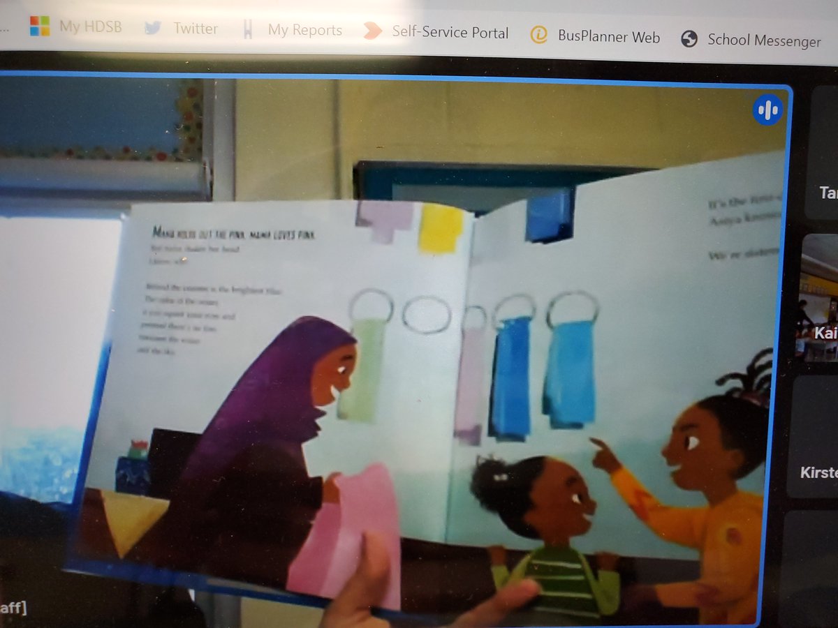 Today we did a school virtual read-aloud of “The Proudest Blue”. It is about a girl on her first day of school and her beautiful hijab. We were reminded to be proud of who we are, and celebrate how unique and dynamic our communities are! #IslamicHeritageMonth