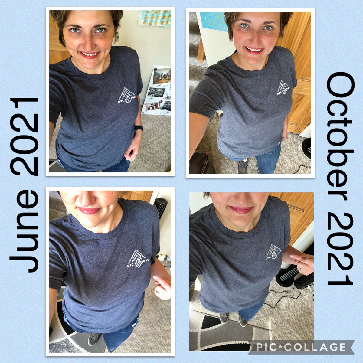BoLindh2's tweet photo. Feeling pretty good about myself thanks to @MyPeakChallenge! 4 months of working out and already seeing a significant difference! #sameoutfitdifferentday #mypeakchallenge #rockymtnpeakers #SamHeughan #coachvalbo #valbod @MyPeakChallenge @SamHeughan @RockyMtnPeakers https://t.co/EH1KxyVKGY