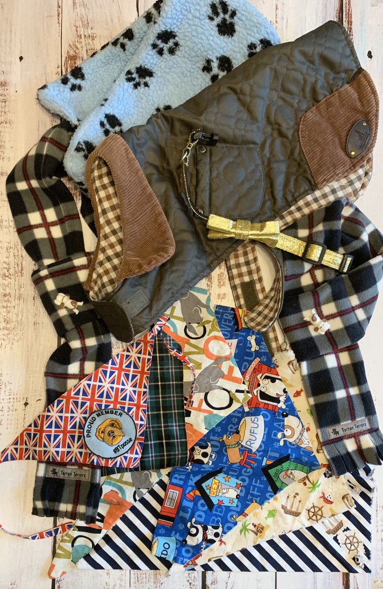 CraftArtisans's tweet photo. It was an absolute joy to make a memorial keepsake from @Rufus_The_Red precious bandana’s &amp; coats. Featuring his #BTPosse patch &amp; golden bow tie #memorydog https://t.co/kDwdkHIWzK