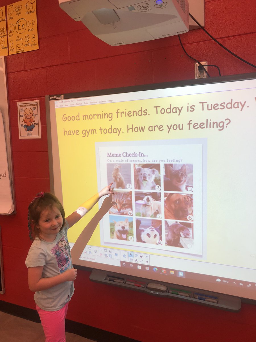 mrsjhayward's tweet photo. Tuesdays are a day to check in with our friends. #kindergarten #SEL #feelings #feelingfaces @StTeresasSchoo1 https://t.co/XxvifIOxNP