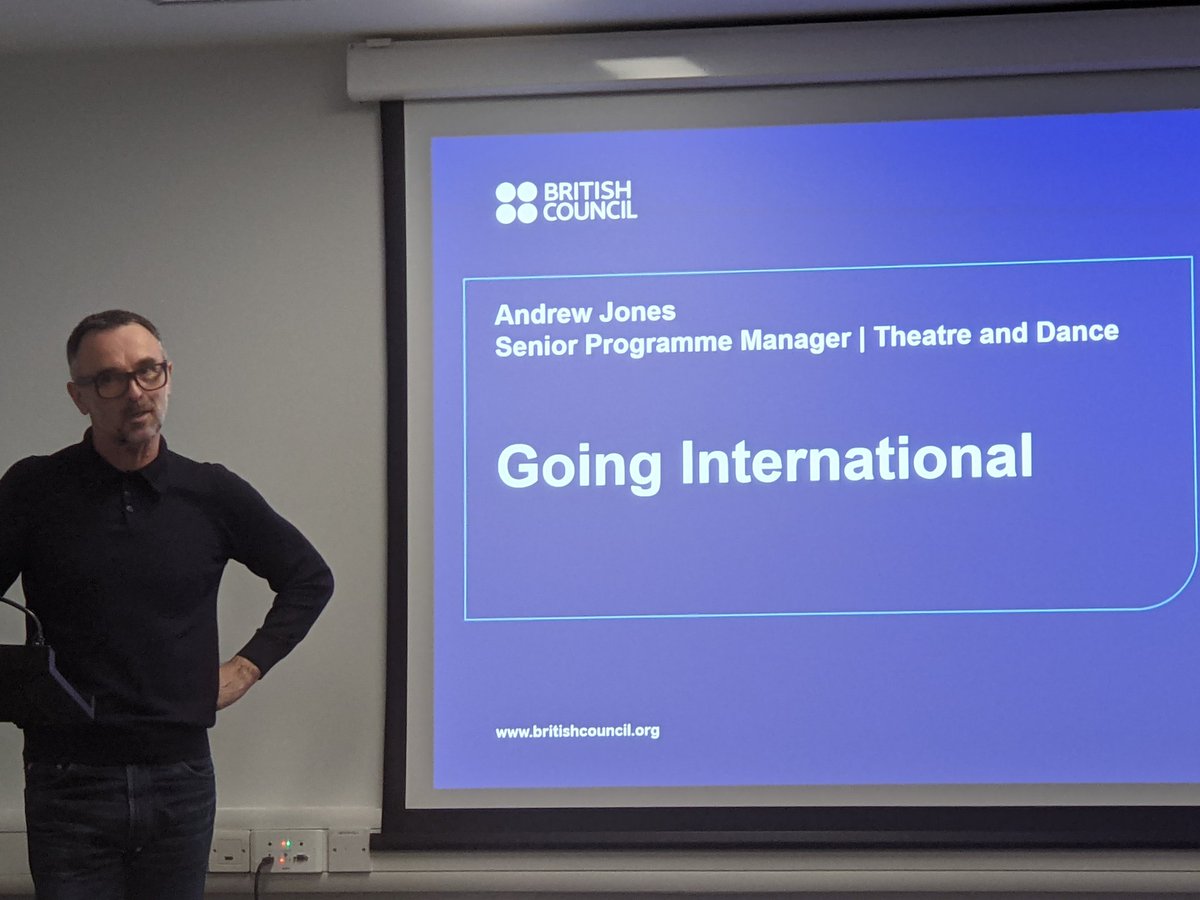 Huge thank you to Andrew Jones @BritishCouncil for a brilliant insight into #GoingInternational, the third in a series of talks @BelgradeTheatre focusing on touring. Bear with us while we caption all three talks and they should be available to view on our website soon!
