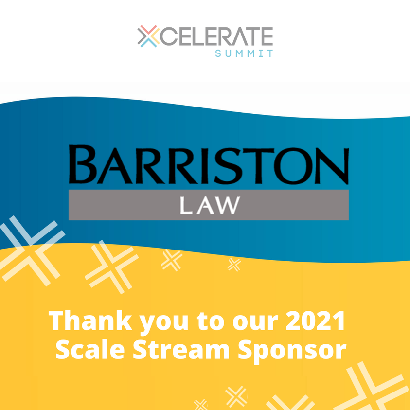 XcelerateSummit's tweet photo. SPONSOR: Barriston Law!
Thank you for Barriston Law, we are able to bring workshops to businesses looking to scale their business!
#xceleratesummit #businessummit #businessconference #conference #keynote #businessstrategy #businessresources #businessmarketing https://t.co/nV0oww1ojq