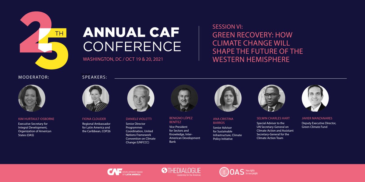 The Inter-American Dialogue (@the_dialogue) on Twitter photo The LAST session of #DiálogoCAF2021 just began!
Join <a href="/FionaClouder/">Fiona Clouder</a>, <a href="/_Javier_Manza/">Javier_Manzanares</a>, <a href="/SelwinHart/">Selwin Hart</a>, <a href="/BMLopezB/">Benigno López Benítez</a>, <a href="/mclacouture/">Maria Claudia Lacouture</a>, <a href="/acb040/">Ana Cristina Barros</a>, and Daniele Violetti to discuss the impacts of climate change in the region and how it will shape the future.
Watch here➡️youtu.be/VyYz621Jqsg The LAST session of #DiálogoCAF2021 just began!
Join <a href="/FionaClouder/">Fiona Clouder</a>, <a href="/_Javier_Manza/">Javier_Manzanares</a>, <a href="/SelwinHart/">Selwin Hart</a>, <a href="/BMLopezB/">Benigno López Benítez</a>, <a href="/mclacouture/">Maria Claudia Lacouture</a>, <a href="/acb040/">Ana Cristina Barros</a>, and Daniele Violetti to discuss the impacts of climate change in the region and how it will shape the future.
Watch here➡️youtu.be/VyYz621Jqsg