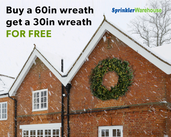 Buy a 60" wreath get a 30" wreath FREE($112 value). These commercial-grade wreaths are built to last for years. bit.ly/3BZTKPN