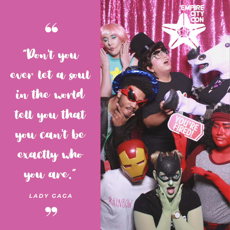 EmpireCityCon's tweet photo. "Don't you ever let a soul in the world tell you that you can't be exactly who you are." - Lady Gaga
#WBW Picture courtesy of the #StevenCon photo booth! https://t.co/bADxIzZYoE
