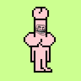 knobheadsNFT's tweet photo. Not all ideas make the cut, art is an iterative process! Here's a face that didn't make the final collection #trolol 

#NFT #NFTs #NFTart #NFTcommunity #NFTartist #NFTcollector #NFTartwork #NFTcollection https://t.co/AJzdlvWmN4