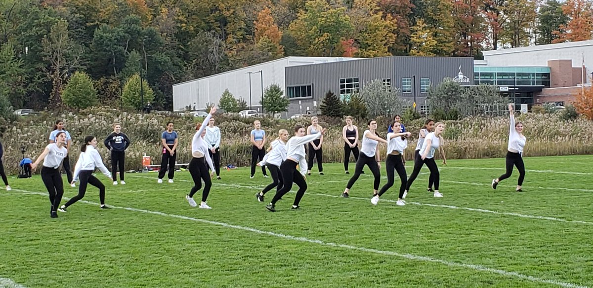 The St. Mary's Dance Team led by Ms Kovacs, performed gracefully for the halftime crowd at the Sr Football Game. <a href="/St_Marys_Kitch/">Jerome The Eagle</a>