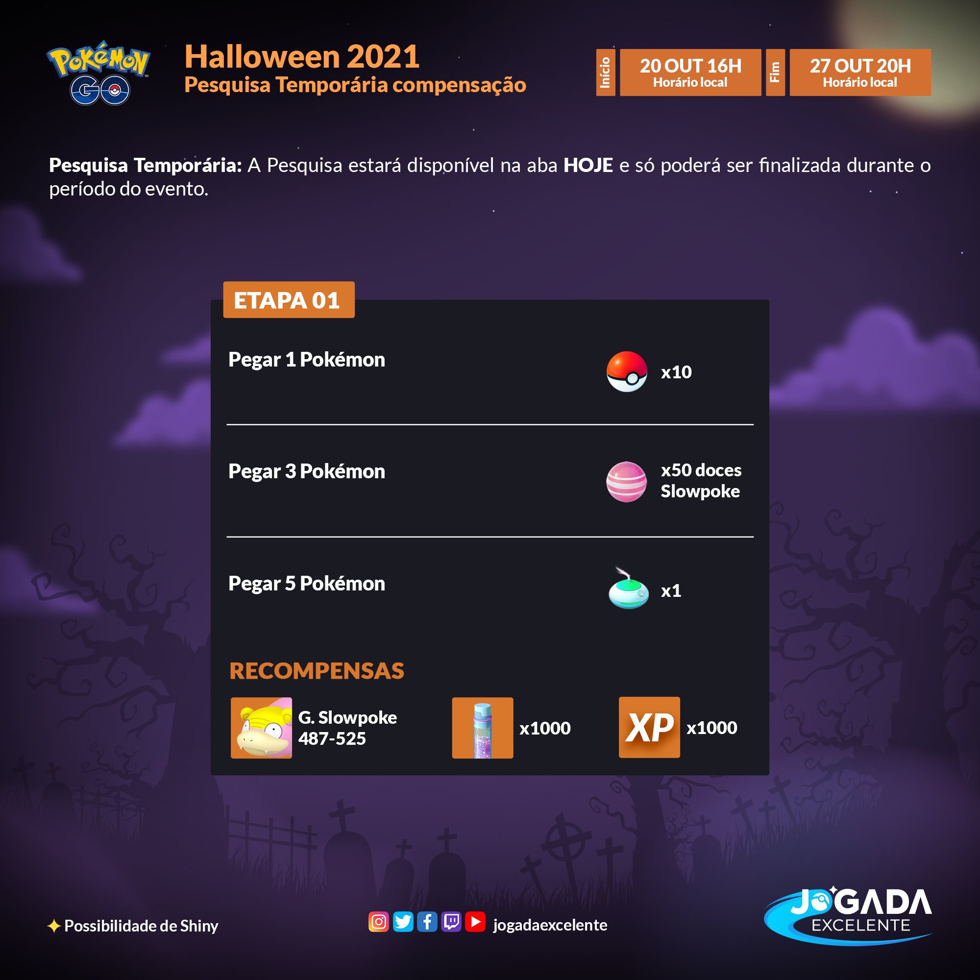 Jogada Excelente - O que acharam do anúncio que Eevee será a recompensa da  Caixa de Pesquisa de 7 Dias? Polêmicas à parte, você já tem todas as  evoluções de Eevee? Confira