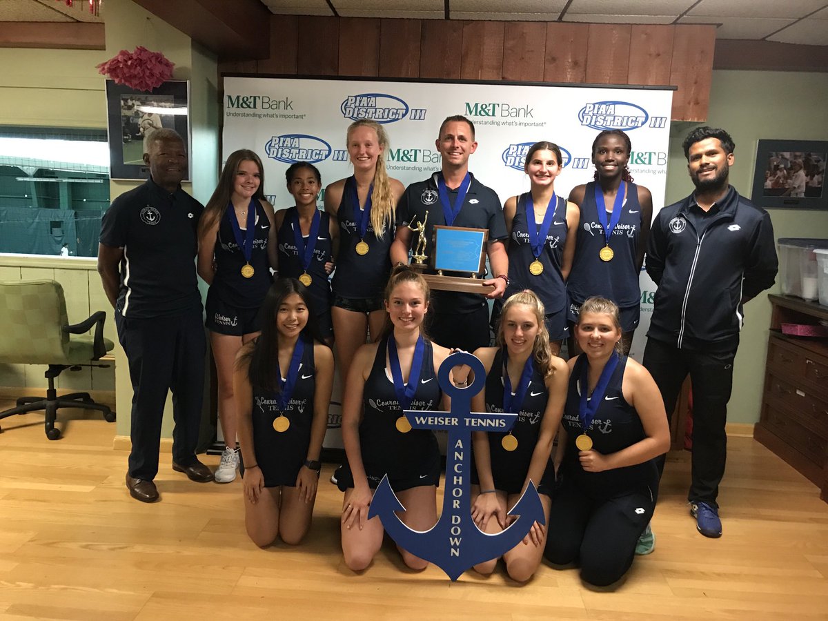 piaadistrict3's tweet photo. Conrad Weiser wins its second straight District III M&amp;T Bank Class 2A Girls Team Tennis championship, defeating fellow BCIAA member Wyomissing 3-1 at Hershey Racquet Club.

Congratulations, Scouts! https://t.co/YJjR9B0lqV