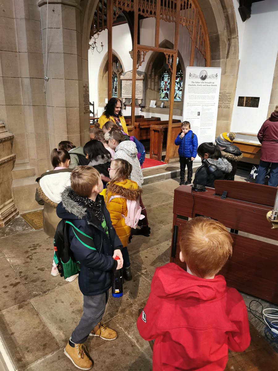 church_prim's tweet photo. A fantastic day visiting Haworth for our #localstudy with @Y4church_prim @y3church @Donnaxj600s @chris_brownsell @BradfordBronte @BronteParsonage @HistoryPrimary @Mr_S_Tiffany The local church we’re incredible &amp; so many great questions asked 😊 @WeAreBDAT @amazingholt #history https://t.co/LNtbyomKkU