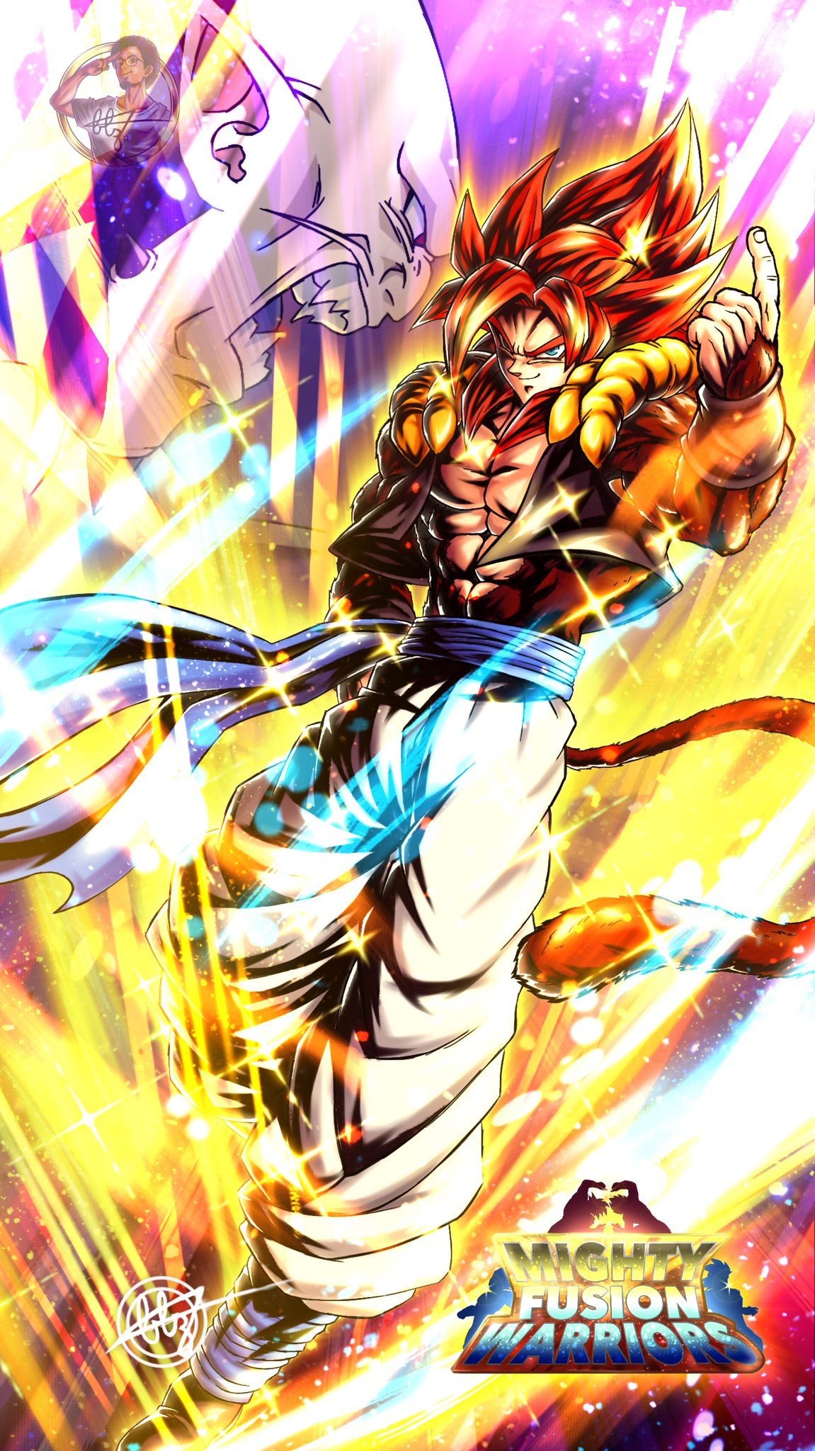 Powerful fusion warrior gogeta ready for battle