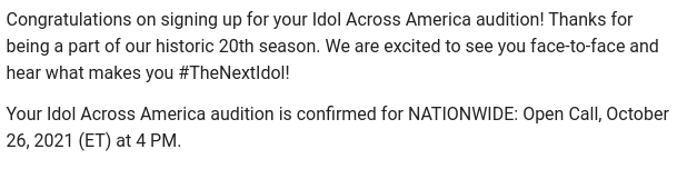 lexy1301's tweet photo. @AmericanIdol  I got an audition set up and I cant wait im so excited but im nerves too. https://t.co/Ts7HdPtMNI