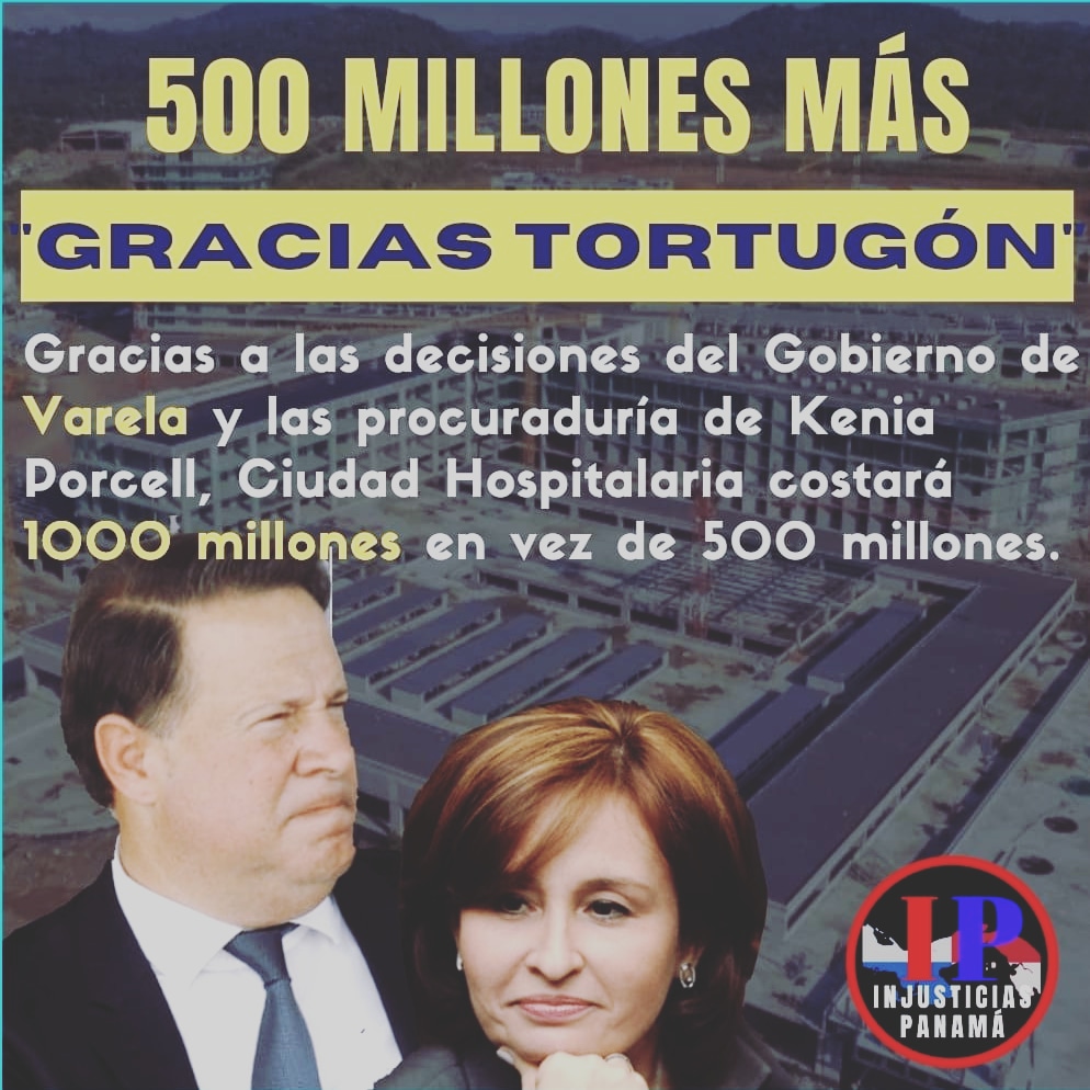 Las desgracias que causó TORTUGON y que aún siguen causando efectos como este sobrecosto de $-500 millónes.