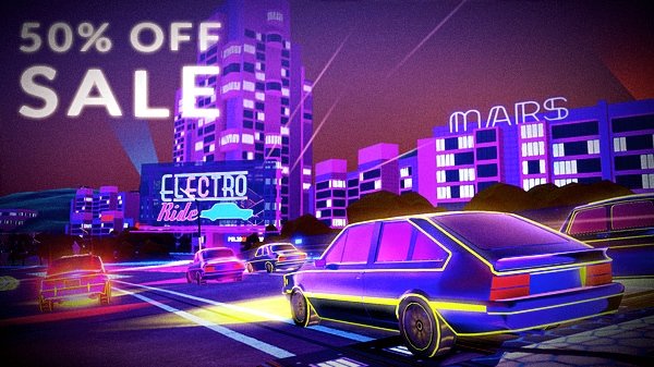 Tupolej154Mi's tweet photo. #indiedevhour
Electro Ride Neon Racing 50% off sale!
Check on steam ;)
➡️ https://t.co/kQD56Z79n5
#electroride #steam #sale #madewithunity #arcade #lowpoly #games #retrogaming #indiedev #gamedev #indiegame #neon #gamer #racing https://t.co/A7PGA4HPnK